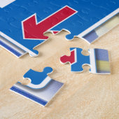 通りシンボルや象徴と笑顔の太陽 ジグソーパズル (側面)