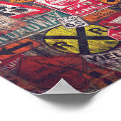 通りシンボルや象徴ポスターDecopageまたはコラージュ紙 ポスター (角)