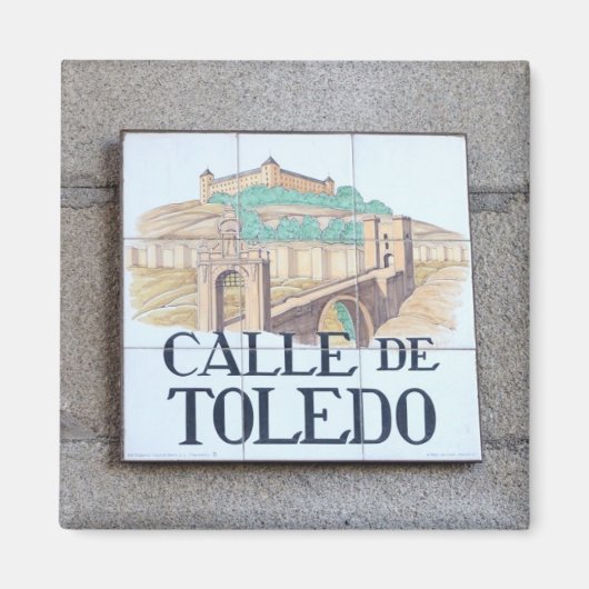 通りシンボルや象徴 マグネット (正面)