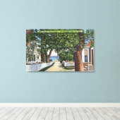 通りシーンオブレジデンシズ キャンバスプリント (インサイチュ (ウッドフロア))