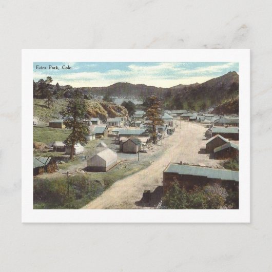 通りシーン、エルクホルンアヴェ、エステスパークCOヴィンテージ ポストカード (正面)