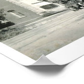 通りシーン、リバーサイド、カリフォルニアヴィンテージ ポスター (角)