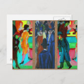 通りシーンbyエルンストルートヴィヒ・キルヒナー ポストカード (正面/裏面)