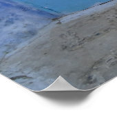 通りシーンChefchaouen (モロッコ) ポスター (角)