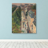 通りシーンinパリ，フランス(by Maximilien Luce) キャンバスプリント (インサイチュ (ウッドフロア))