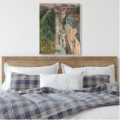 通りシーンinパリ，フランス(by Maximilien Luce) キャンバスプリント (インサイチュ (寝室))