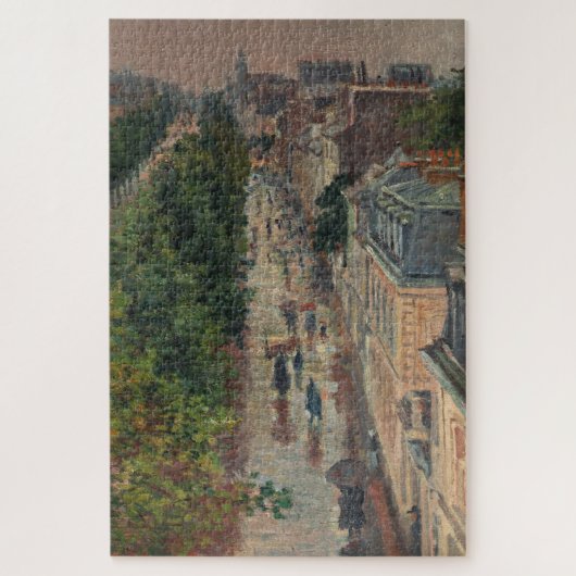 通りシーンinパリ,フランス(by Maximilien Luce) ジグソーパズル (縦)