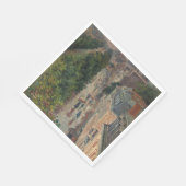 通りシーンinパリ,フランス(by Maximilien Luce) スタンダードランチョンナプキン (角)