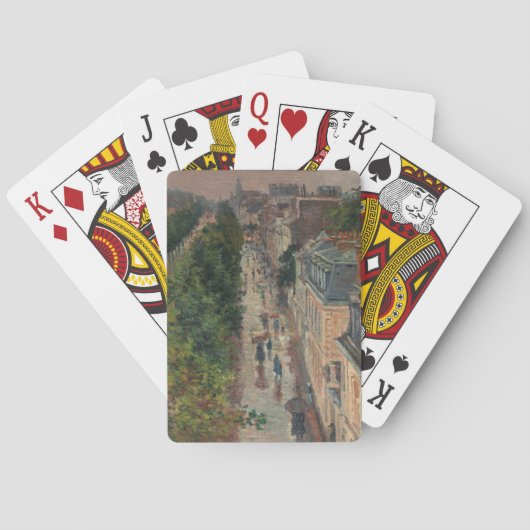 通りシーンinパリ，フランス(by Maximilien Luce) トランプ (裏面)