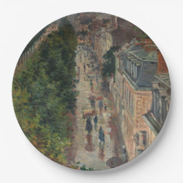 通りシーンinパリ，フランス(by Maximilien Luce) ペーパープレート