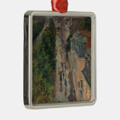 通りシーンinパリ，フランス(by Maximilien Luce) メタルオーナメント (右)