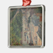 通りシーンinパリ，フランス(by Maximilien Luce) メタルオーナメント (左)