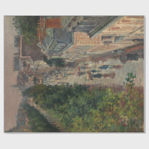 通りシーンinパリ，フランス(by Maximilien Luce)