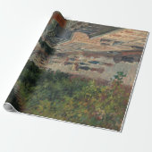 通りシーンinパリ,フランス(by Maximilien Luce) ラッピングペーパー (アンロールド)