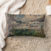 通りシーンinパリ,フランス(by Maximilien Luce) ランバークッション (ブランケット)