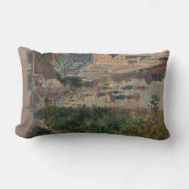 通りシーンinパリ，フランス(by Maximilien Luce) ランバークッション