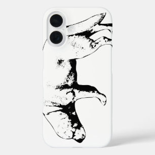 通りスカウト落ち着いたハート iPhone 16ケース