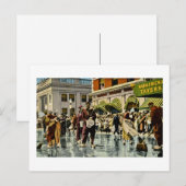 通りスクラバーズアットチューリップタイムオランダ，ミシガン ポストカード (正面/裏面)