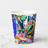 通りスタイルグラフィティプリント 紙コップ (裏面)