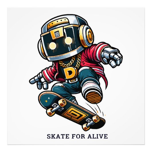 通りスタイルスケートシリーズ フォトプリント            (正面)