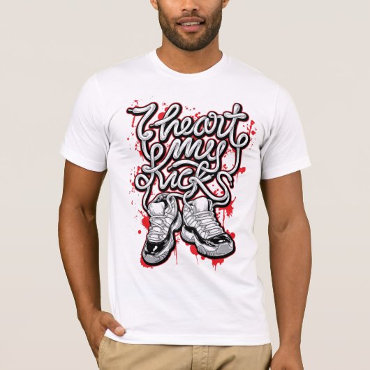 通りスタイルスニーカーのグラフィックTシャツ Tシャツ (正面)