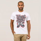 通りスタイルスニーカーのグラフィックTシャツ Tシャツ (正面フル)