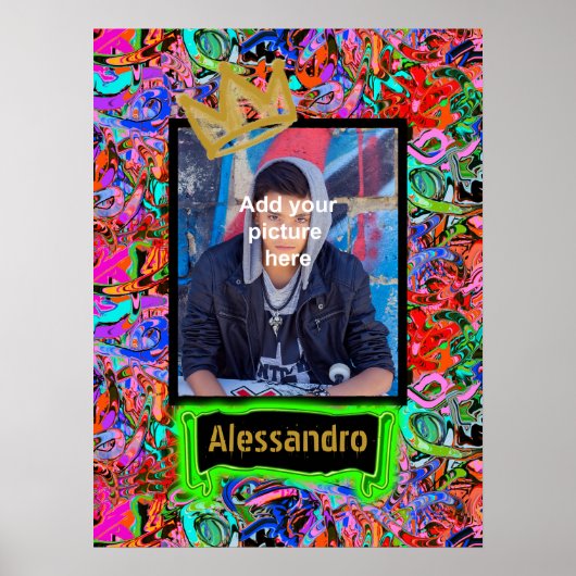 通りスタイル落書き ポスター (正面)