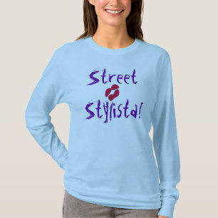 通りスチリスタインブルーI Tシャツ