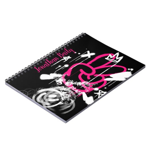 通りス絵を描プレイグラフィティノピース ノートブック (左側)