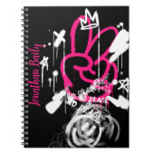 通りス絵を描プレイグラフィティノピース ノートブック (正面)