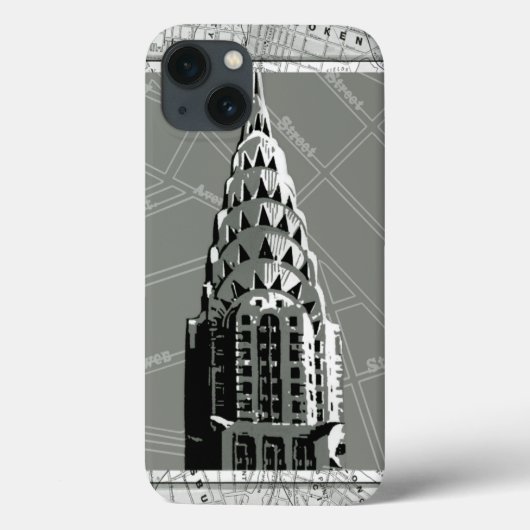 通りズ・オブ・ニューヨーク・ウィズ・エンパイア・ステート・建物 Case-Mate iPhoneケース (裏面)