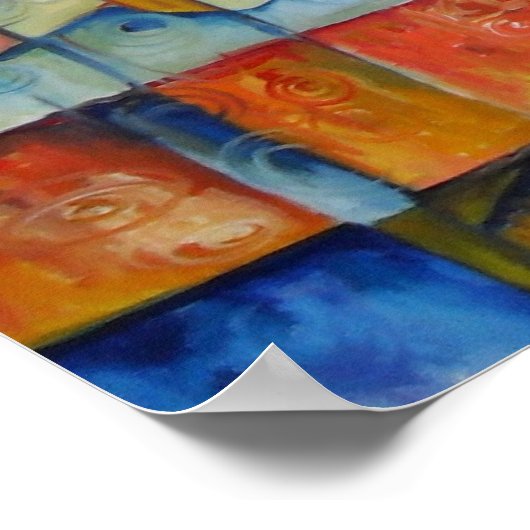 通りダイアログII - Canvas Print ポスター (角)