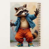 通りダンサー，ラクーン，作家ナターシャ米国 ノートブック (裏面)