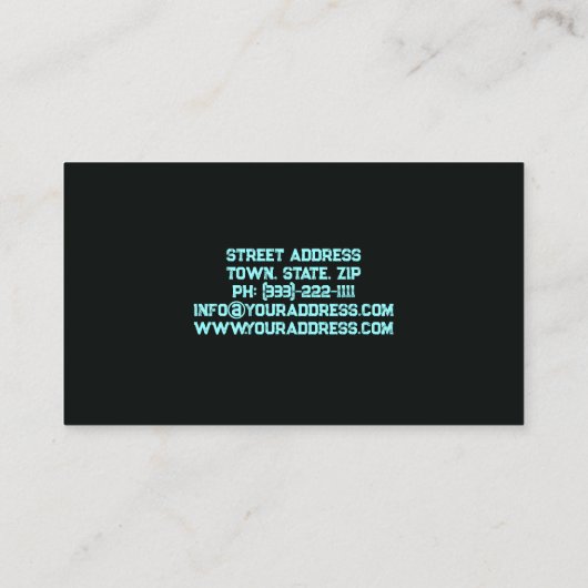 通りダンスクラスのヒップホップクール移動 名刺 (裏面)