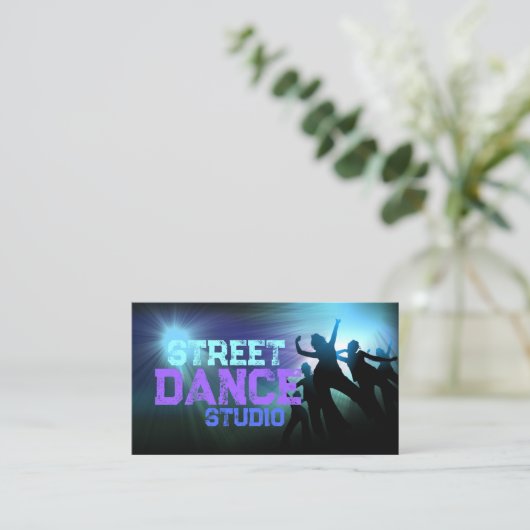 通りダンスクラスのヒップホップクール移動 名刺 (スタンド正面)