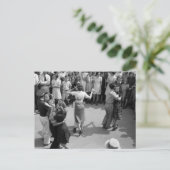 通りダンス，クラウリー，ルイジアナ， 1930s ポストカード (スタンド正面)