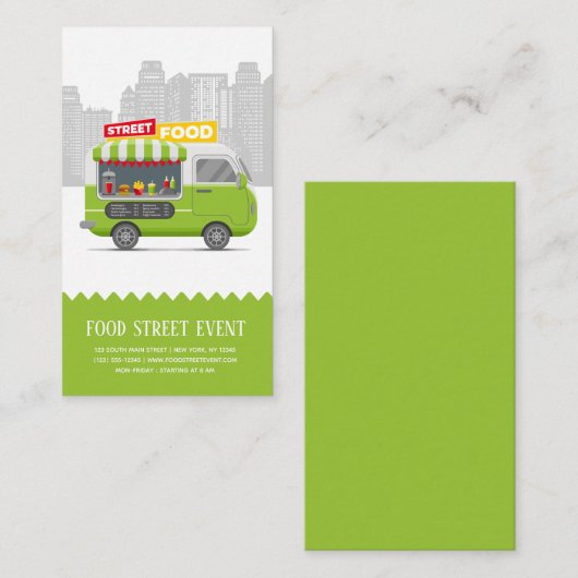 通りトラックフード 名刺 (正面/裏面)