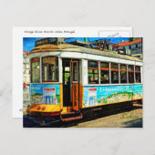 通りトラムインリスボン ポストカード (正面/裏面)