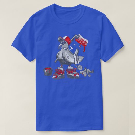通りハト3 Tシャツ (デザイン正面)
