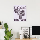 通りバイクのポスター ポスター (ホームオフィス)