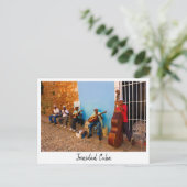 通りバンドinトリニダード，キューバ葉書 ポストカード (スタンド正面)