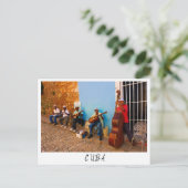 通りバンドinトリニダード,キューバ葉書 ポストカード (スタンド正面)