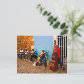 通りバンドinトリニダード,キューバ葉書 ポストカード (スタンド正面)