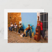 通りバンドinトリニダード,キューバ葉書 ポストカード (正面/裏面)