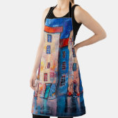 通りパノラカラフルノラマインプレシショニストアート エプロン (インサイチュ)