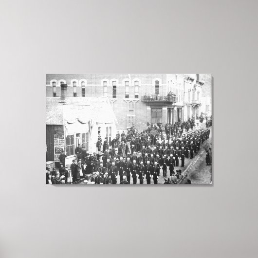 通りパレードinデッドウッド, SD写真 キャンバスプリント (正面)