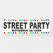 通りパーティーバナーと情報 横断幕 (横)