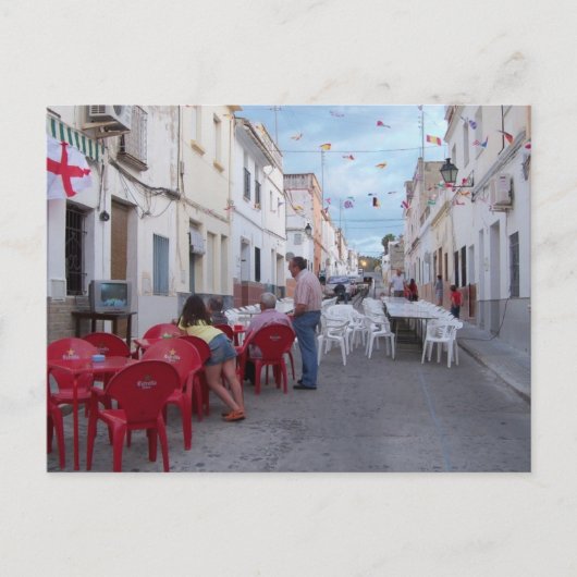 通りパーティー。 ポストカード (正面)