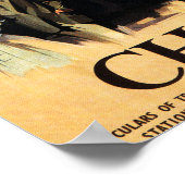 通りビュー、カップル&タワークロックレール ポスター (角)