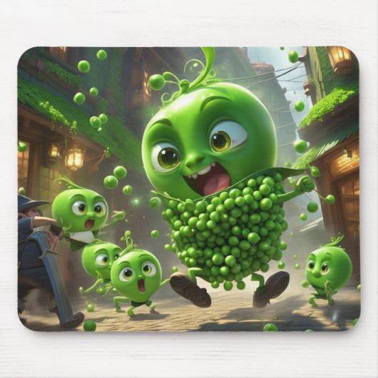 通りファイティンググリーンピースファンタジー マウスパッド (正面)